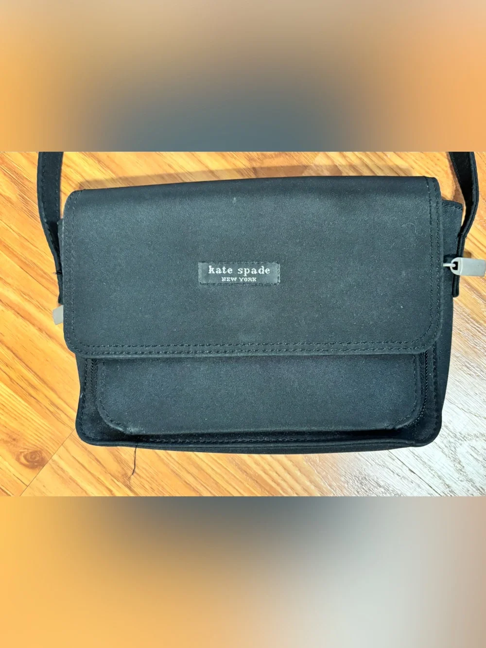kate spade Black Compact Crossbody Bag